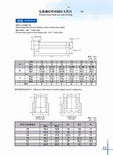 郑州焊钉标准